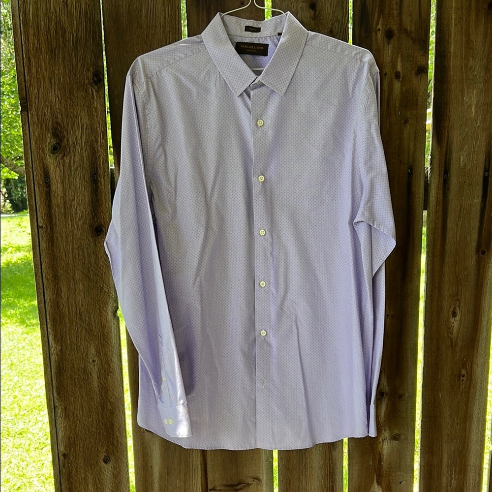 Fairlane & Sons Wrinkle free Light Purple Dress Shirt